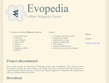Tablet Screenshot of evopedia.info